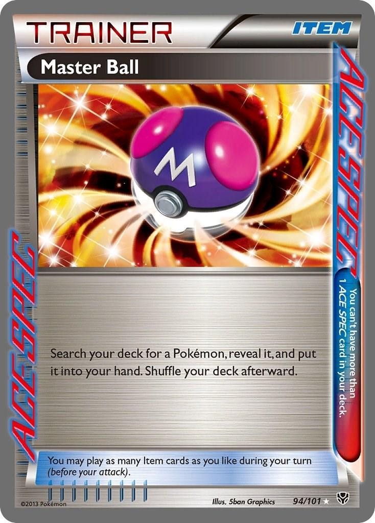 Pokemon TCG Master Ball Ace Spec 94/101 Plasma Blast Set NM Condition