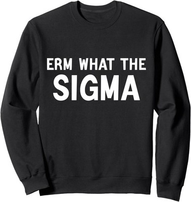 Funny Brainrot Saying Erm What The Sigma Unisex Crewneck Sweatshirt