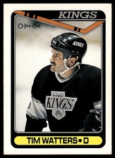1990-91 O-Pee-Chee VTG OPC Set Break Tim Watters Los Angeles Kings #461