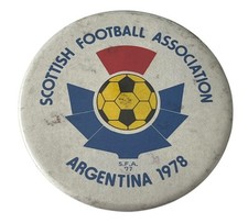Scottish Football Association Pin Badge World Cup Argentina 1978 SFA