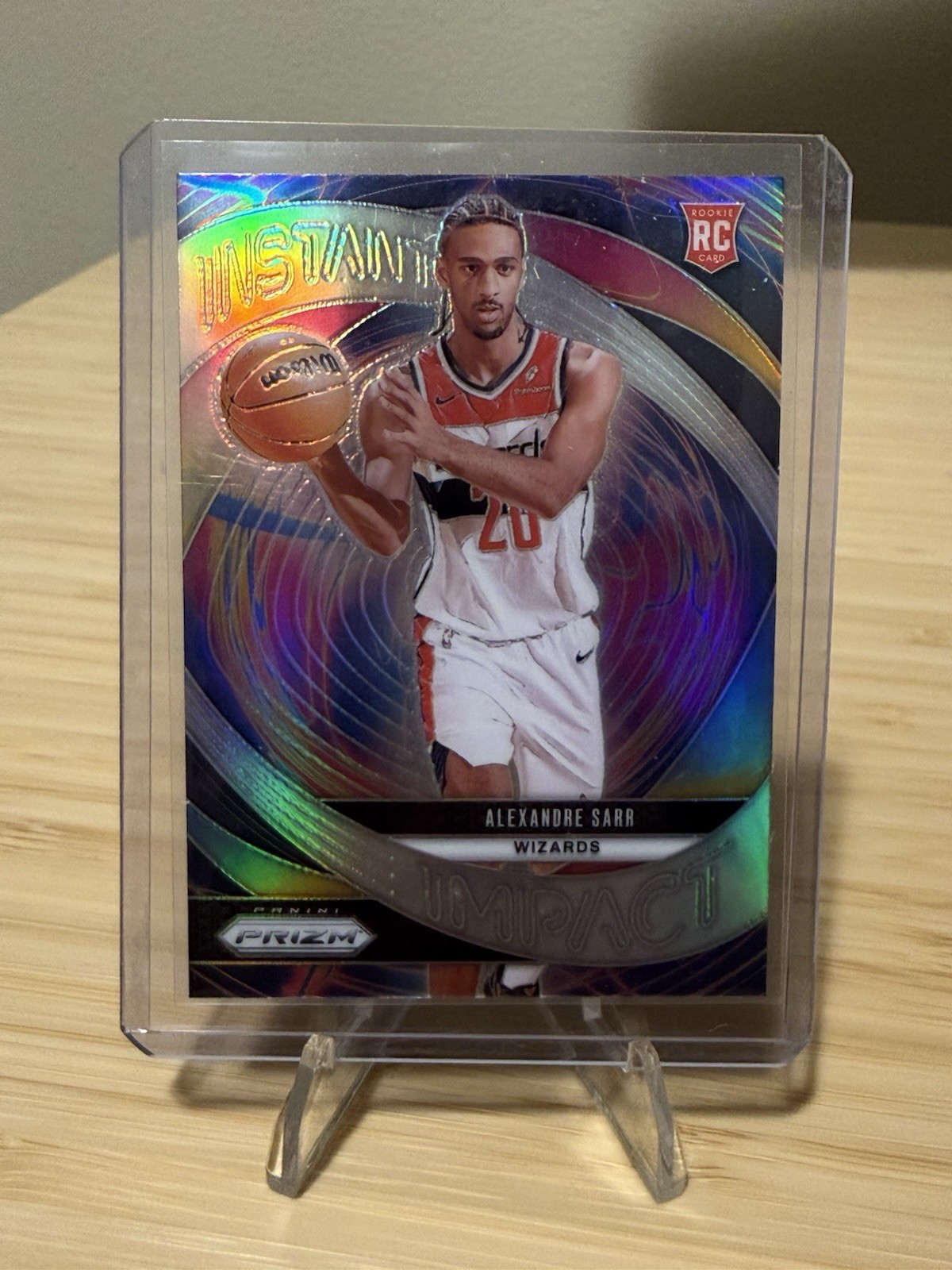 2024-25 Panini Prizm Instant Impact Alexandre Sarr #1 Silver Prizm (RC)