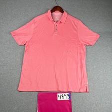 Tommy Bahama Polo Shirt Large Light Pink Lightweight Beach Casual Mens