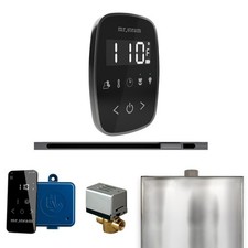 Mr Steam ButlerFlex Steam Pkg w/TempoFlex Ctrl-Linear Steamhead-Blk SatinSteel