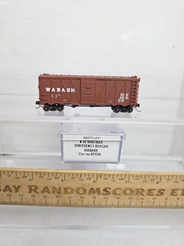 Coche de carga de emergencia Intermountain 66077-02 escala N Wabash 40' Segunda Guerra Mundial 87026 nuevo en caja | Zustand: Used