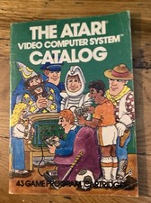 Vtg 1981 ATARI 2600 Video Computer System Catalog 43 Game Program Green Book