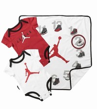 Set body e coperta Nike Air Jordan primo anno 0 - 12 mesi nuovi