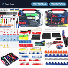 Crimping Tool Kit with 582PCS Heat Shrink Wire Connectors - Electrical Repair Se