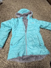 THE NORTH FACE Girl's Large 14 16 Fuzzy Fleece Lined Warm Winter Jacket PLAY