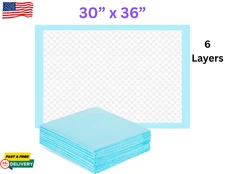 Extra Large 30 X 36 in Disposable Bed Pads Adults Incontinence Underpads