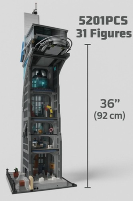 #ad 5201 Pcs Superhero City Tower Building Set – Large Architecture Model NO BOX $188.25