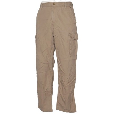 H&M, Cargohose, Größe: 34, Straight Fit, Beige, Baumwolle/Polyester #6Kk