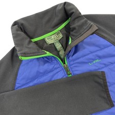 L-RL Lauren Active Ralph Lauren Women's Jacket Zip Blue/Black/Green Size Large