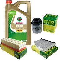 Inspektionskit Filter Castrol 5L ÖL 5W30 FüR VW Touran 1T3 1.4 TSI