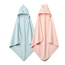 Baby Hooded Towel   Organic Cotton Baby Bath Towels, 32" X 32" Super-Soft and Ab