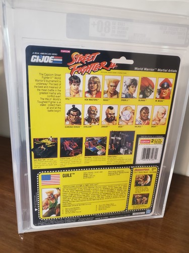 1993 Vtg AFA 80+ Hasbro GI Joe Guile Blanka Ken Ryu Bison STREET FIGHTER 2 moc - Picture 22 of 23