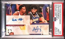 Anthony Davis Evan Mobley 2021-22 Panini Photogenic Rookie Dual Auto PSA Auto 10
