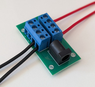 Barrel Power Distribution Board for DC - 4 way connector