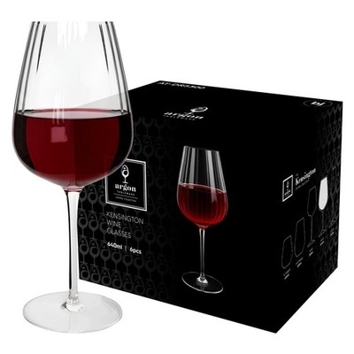 Kensington Optic Kristall Rotweingläser - 640 ml - 24 Stück