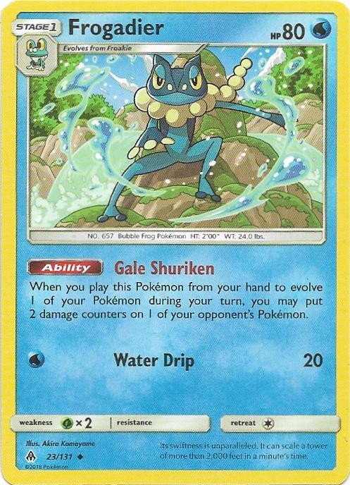 Frogadier 23/131 Uncommon Forbidden Light Pokemon Near Mint