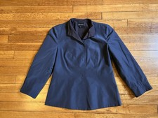 Giorgio Armani Blazer Women's 42 Blue Made in Italy