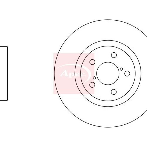 For SUBARU FORESTER SH 2007 on BRAKE DISC (FRONT) (SINGLE) DSK683