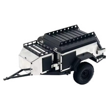 OZRC Pre-Assembled Camping Trailer RV Metal with Suspension for 1/10 RC Crawler