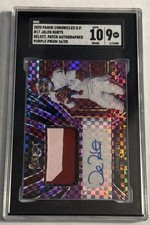 2020 Chronicles Draft Picks Jalen Hurts Select Patch Auto Purple Prizm /20 SGC 9