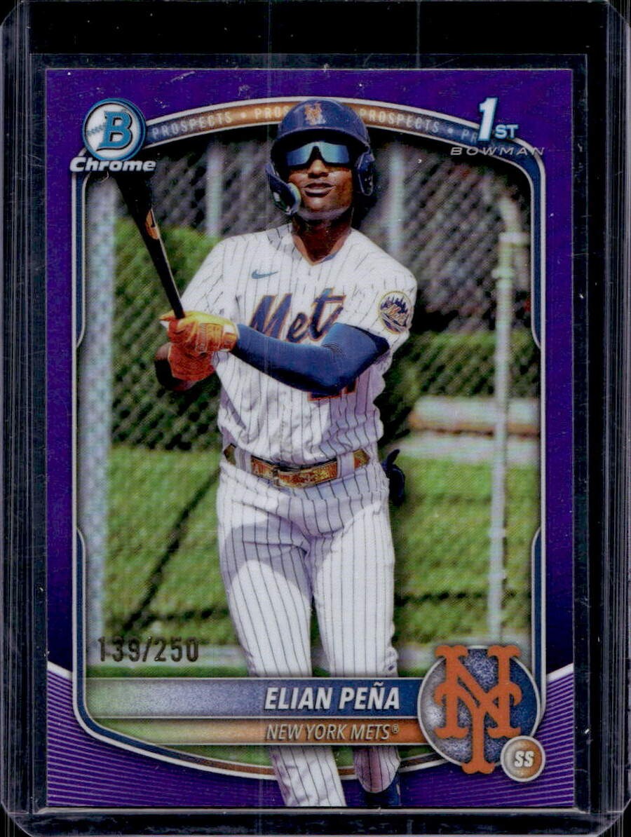 Elian Pena 2025 Bowman Chrome #BCP-155 Purple #139/250