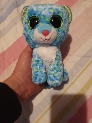 TY Leona Blau Leopard Stofftier Kuscheltier Spielzeug
