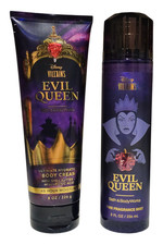 2 NEW Bath  Body Works Evil Queen DISNEY VILLAINS Body Cream  Body Mist