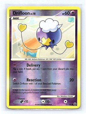 Drifloon Reverse Holo 61/100 Majestic Dawn Common LP