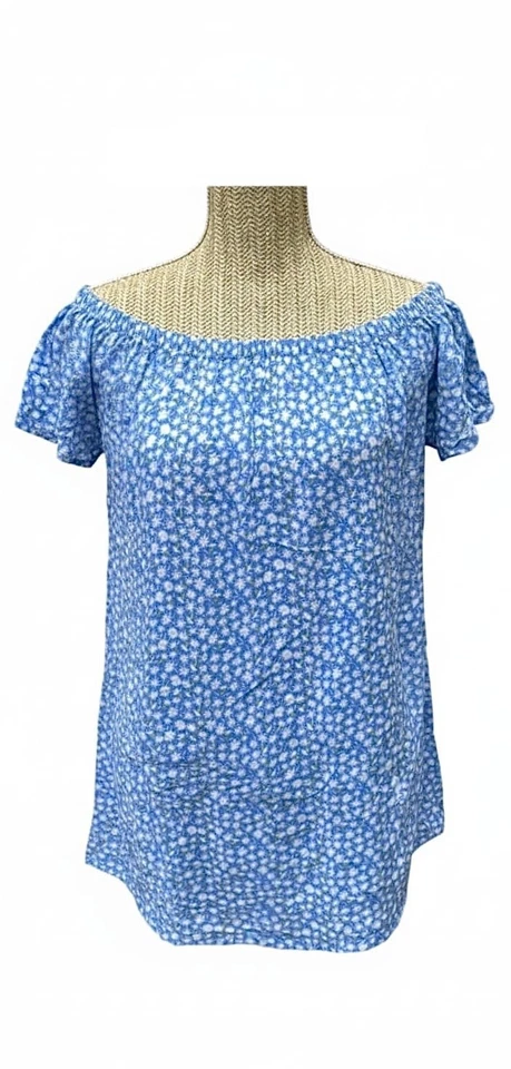 Tunique Fresh Made bleu motif floral femme - Taille S - Photo 1/1