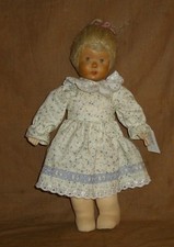 Holzkopfpuppe- Mädchen - ungemarkt - 35 cm -  sehr schöner Zustand