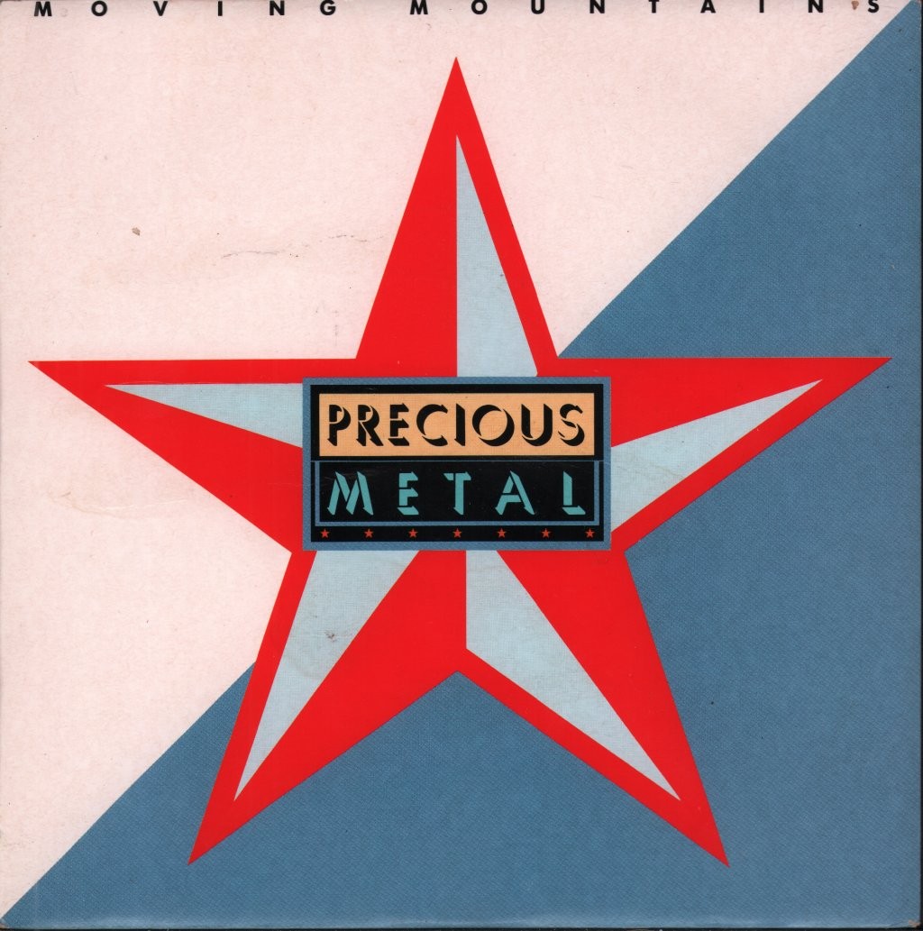 Precious Metal Moving Mountains 7"" vinyl UK Savage 1988 pic sleeve has creases