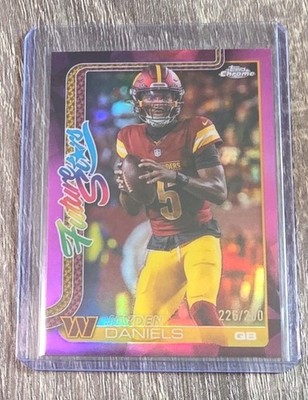 2025 Topps Chrome - Future Stars Jayden Daniels #FS-14 Pink Refractor /250