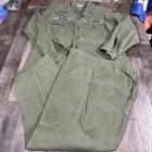 VTG Vietnam Era Sateen US Military Army Green & Pants Costume 32x27 pants