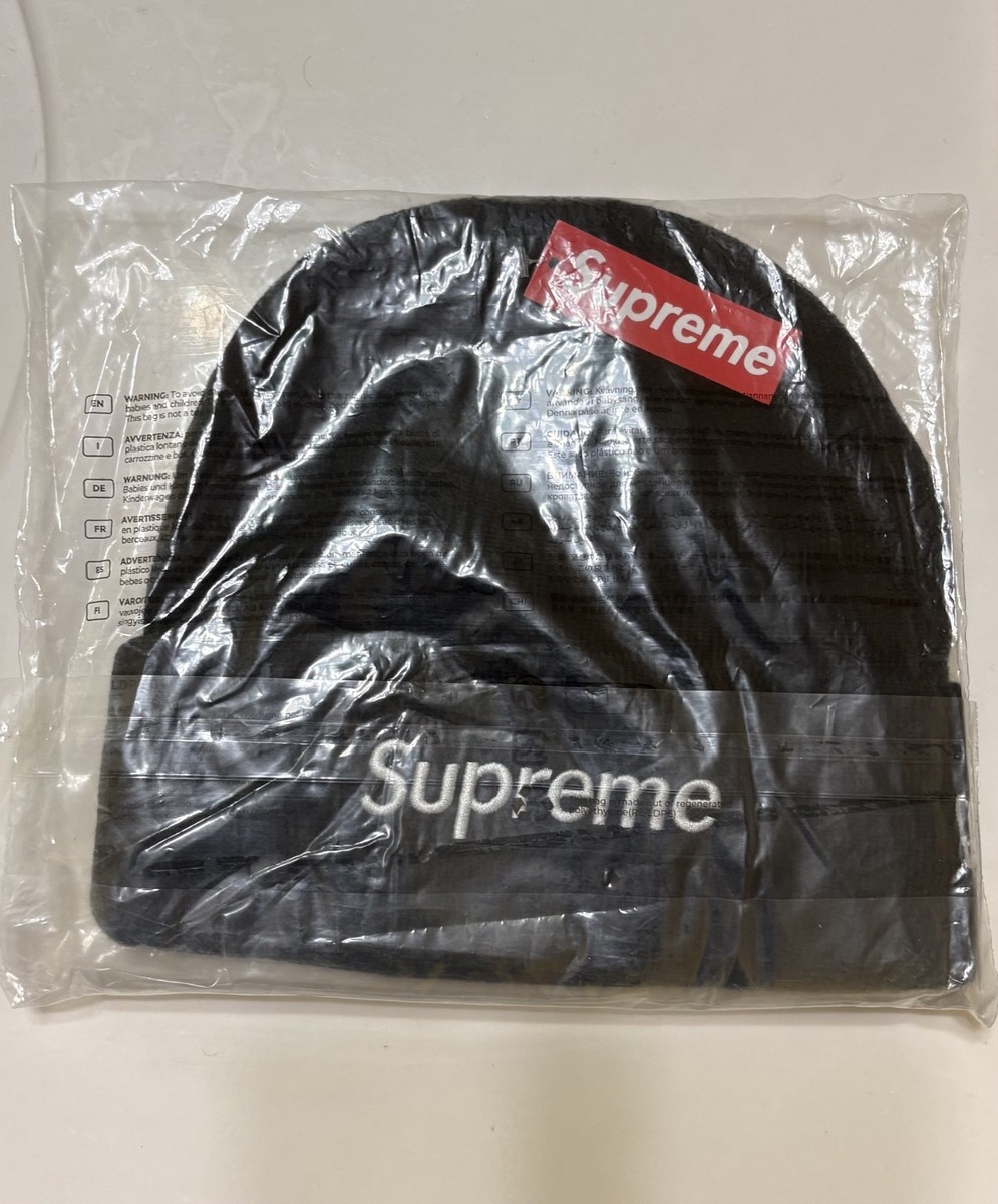 Supreme FW25 New Era Box Logo Beanie Black - Brand New In Bag