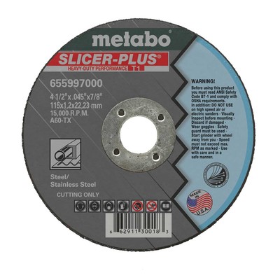 Metabo 655997000 4.5'' x .045 x 7/8 Slicer Plus 50 pack