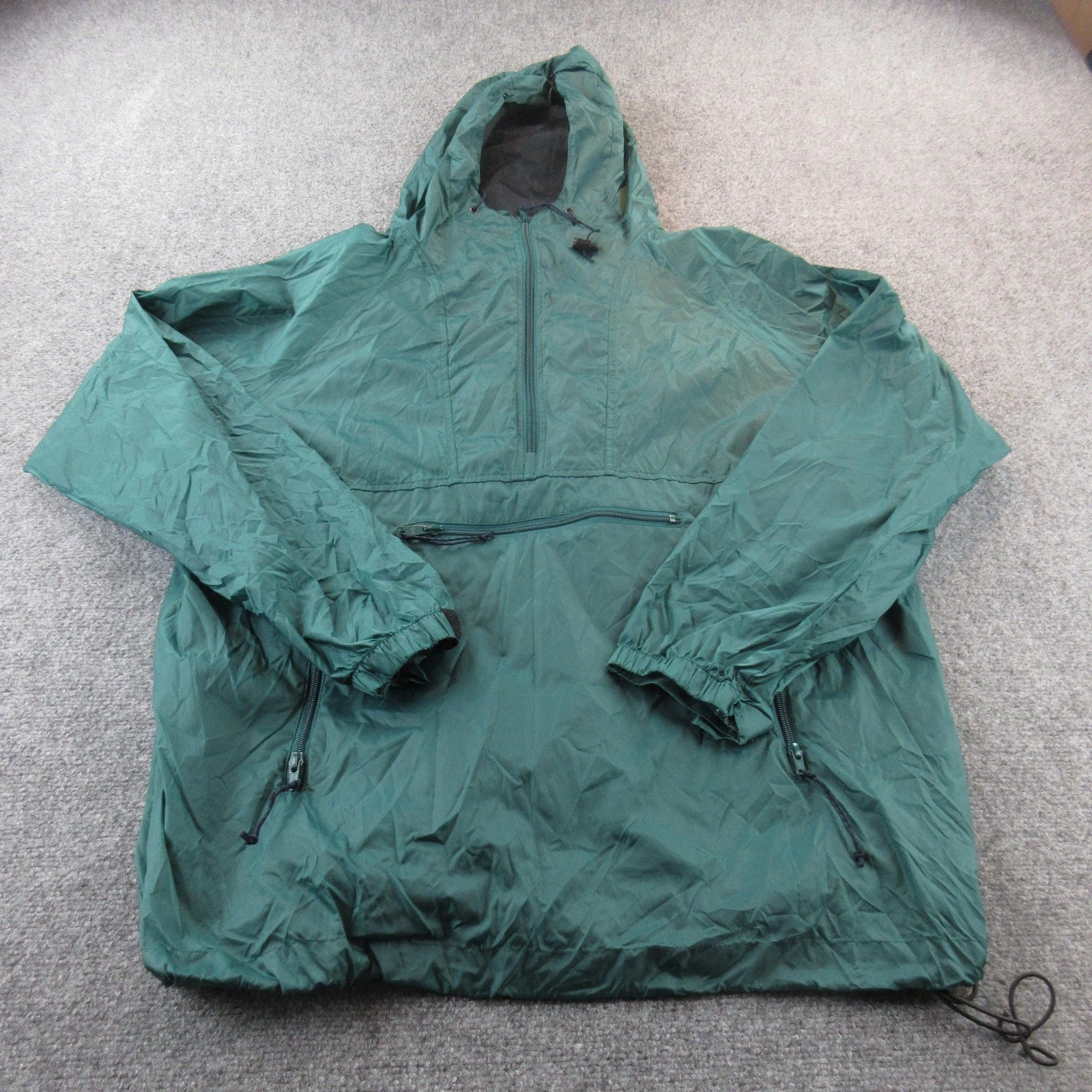 Vintage REI Pullover Jacket Mens Large Hooded Windbreaker Packable 90s Outdoors