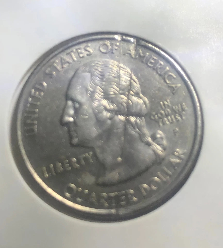 VERY RARE Major Die Cracks 2002-P Louisiana State Quarter  (RARE) MS CONDITION. - Image 4 of 4