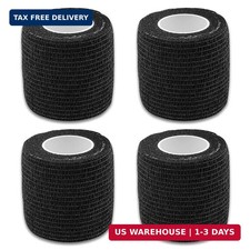 Self-Adherent Grip Tape Wrap - Lyuxzad 4 Pack Cohesive Bandage Wrap 2" x 5 Yards