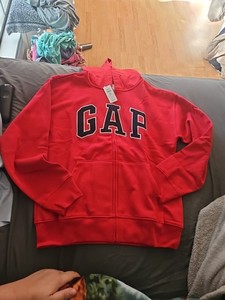 GAP TODDLER GIRL LOGO - Sweat à capuche - shot of love/rouge