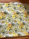 Vintage 60s/70s Queen Size Bedspread Flower Retro Mod Quilt Yellow Orange Green — photo 2