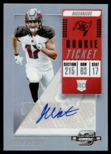 2018 Panini Contenders Optic Holo Justin Watson Rookie Auto Tampa Bay Buccaneers