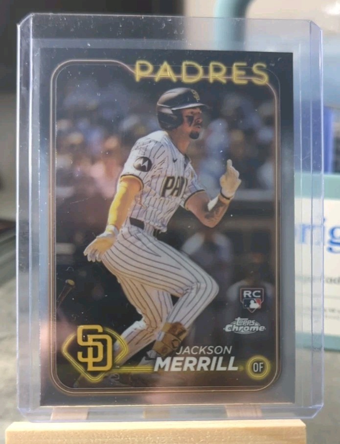 JACKSON MERRILL 2024 Topps Chrome ⚾️ Rookie Card #207 SAN DIEGO PADRES 🔥