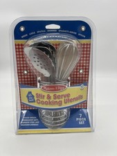 Melissa  Doug Stir and Serve Cooking Utensils 7 pcs - Stainless Steel New