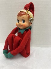 Vtg Christmas Elf Knee Hugger Made In Japan With Bell