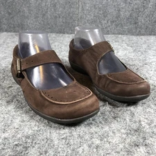 Easy Spirit Shoes Womens Size 6.5 Brown Shaylees Mary Jane Leather Comfort Flats