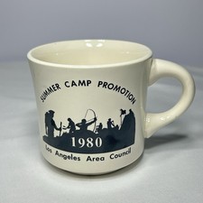 Boy Scouts of America (BSA) summer camp promotion Coffee Mug VTG 1980