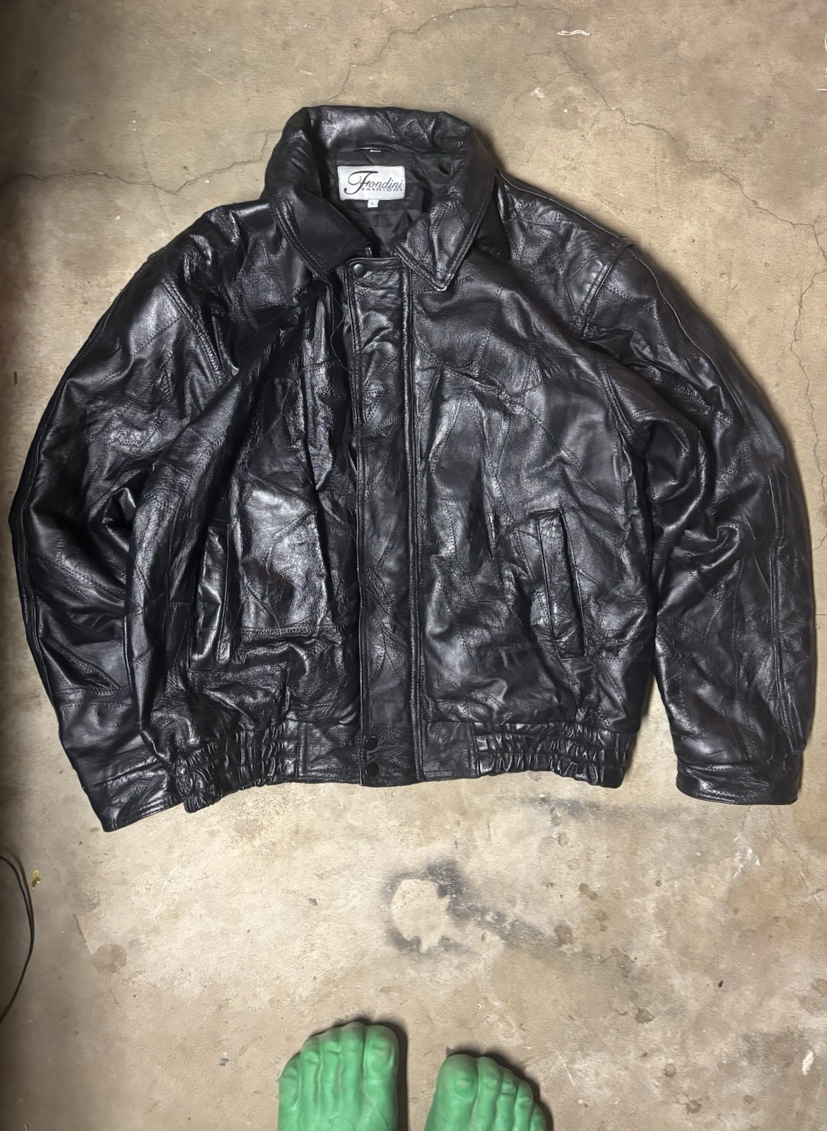 • Patchwork Leather • Jacket - image 1